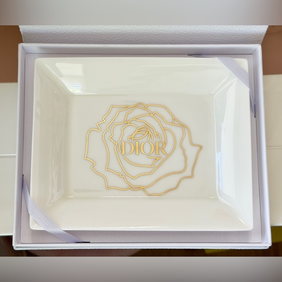 New Dior Trinket / Jewelry Dish w Box & Ribbon - Picture 2 of 4